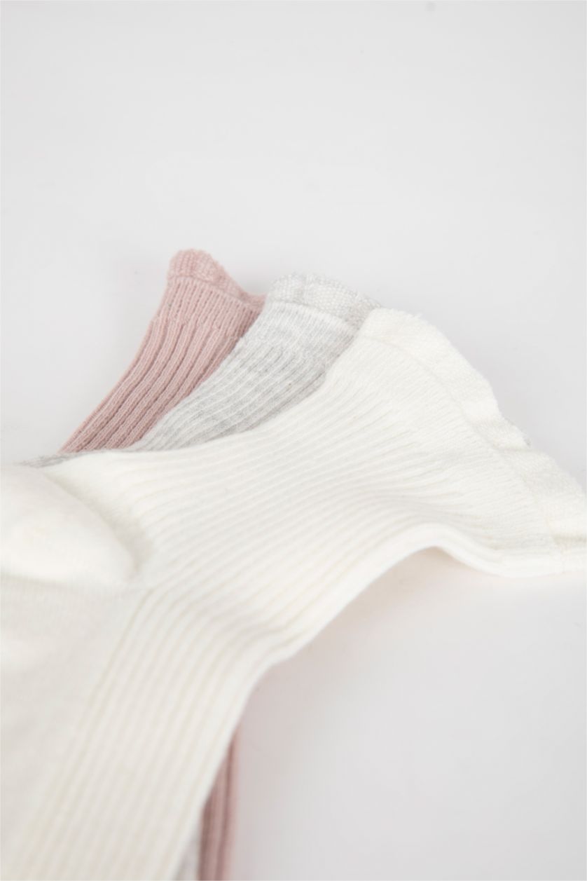 Kadın Karma Kadın 3'lü Pamuklu Soket Çorap