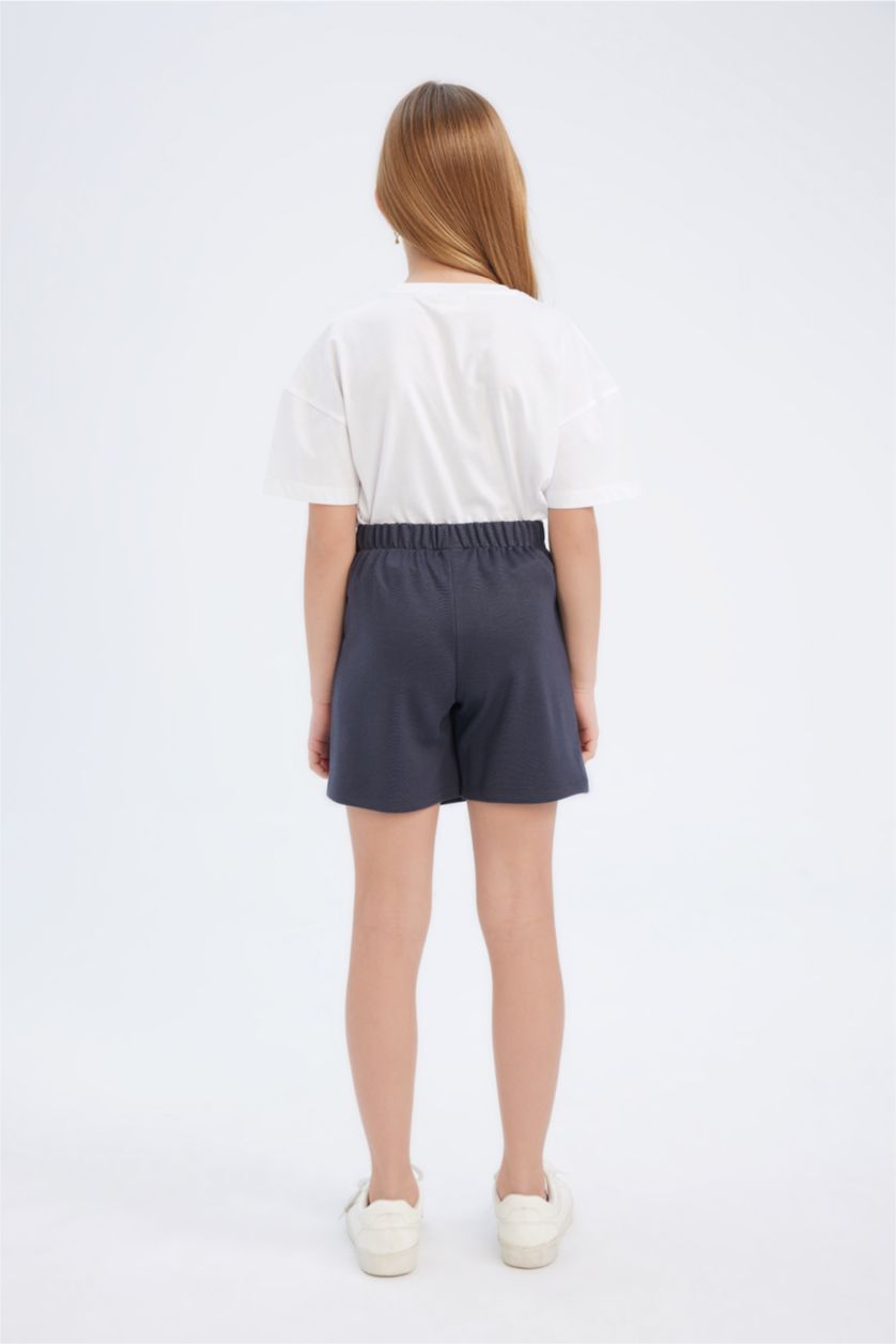 Kız Çocuk - Genç Kız Antrasit Şort Etek Kız Çocuk