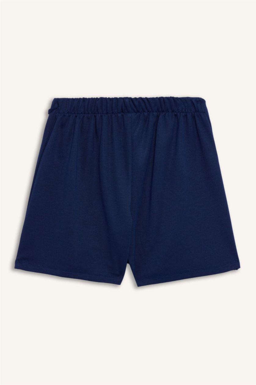 Kız Çocuk - Genç Kız Lacivert Basic Düz Şort Etek Kız Çocuk