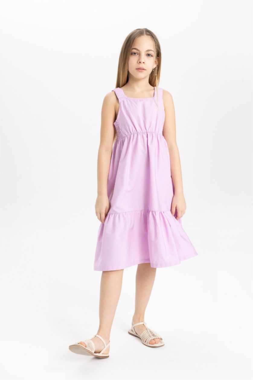 GIRLS & TEENS Lilac Girl Poplin Sleeveless Dress