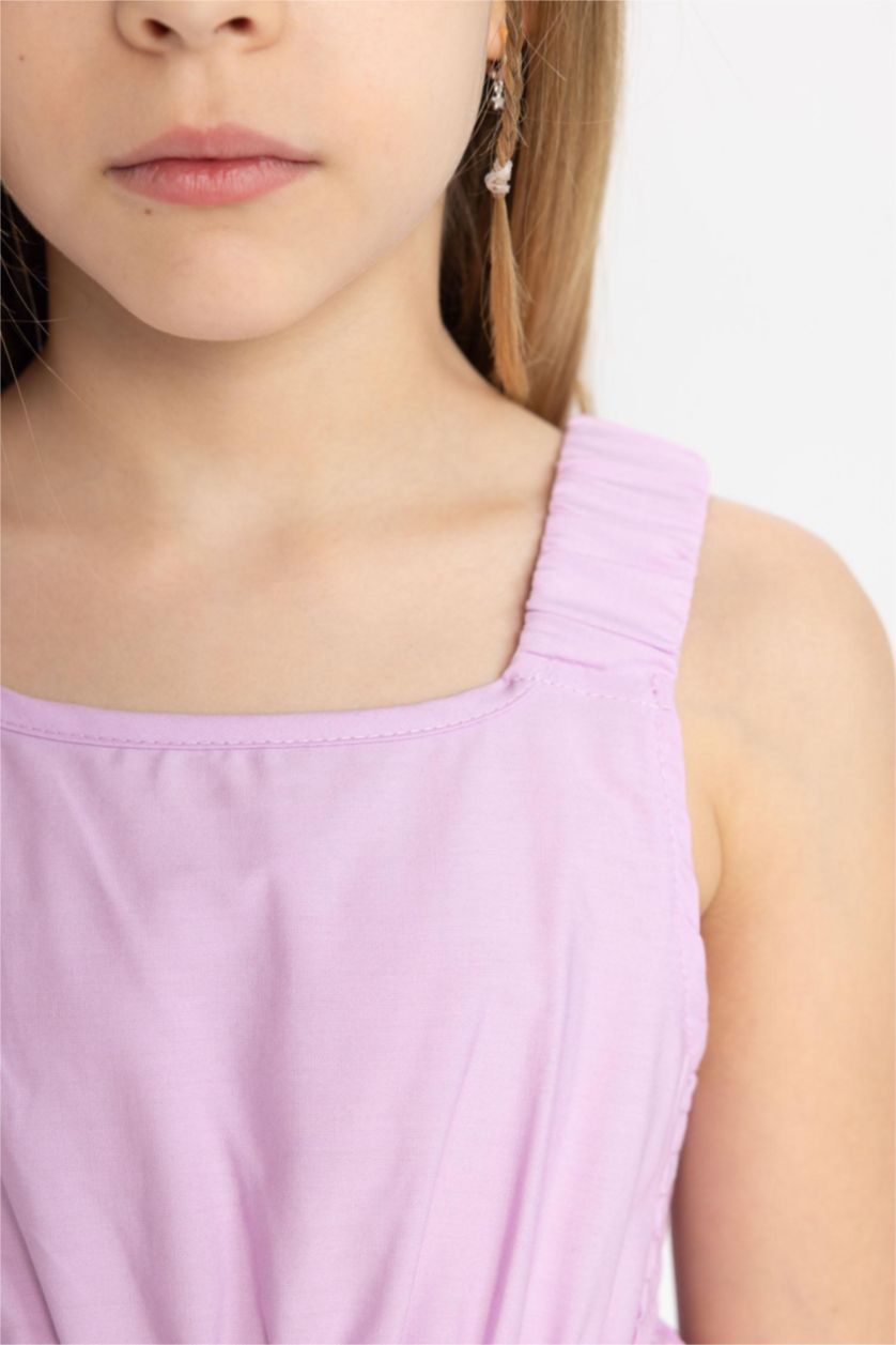 GIRLS & TEENS Lilac Girl Poplin Sleeveless Dress