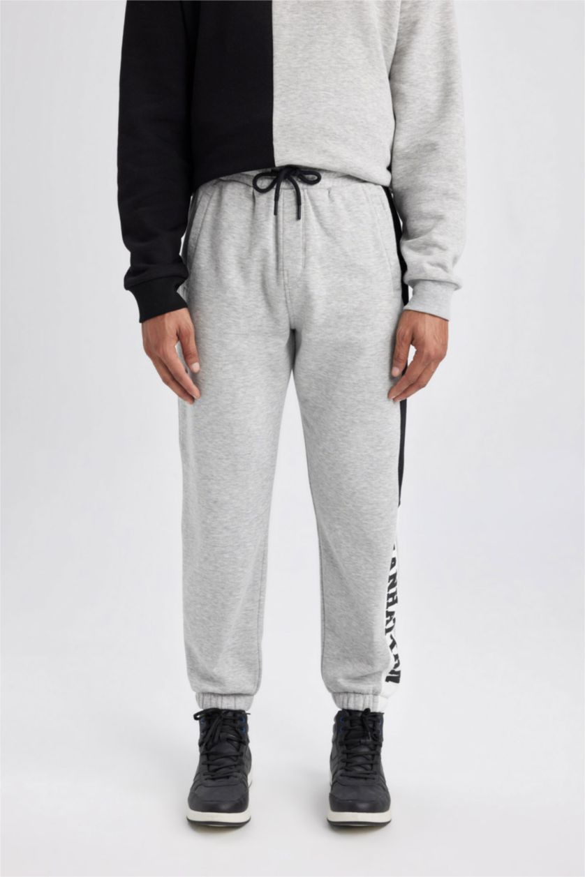 MAN Grey Melange Standard Fit Jogger