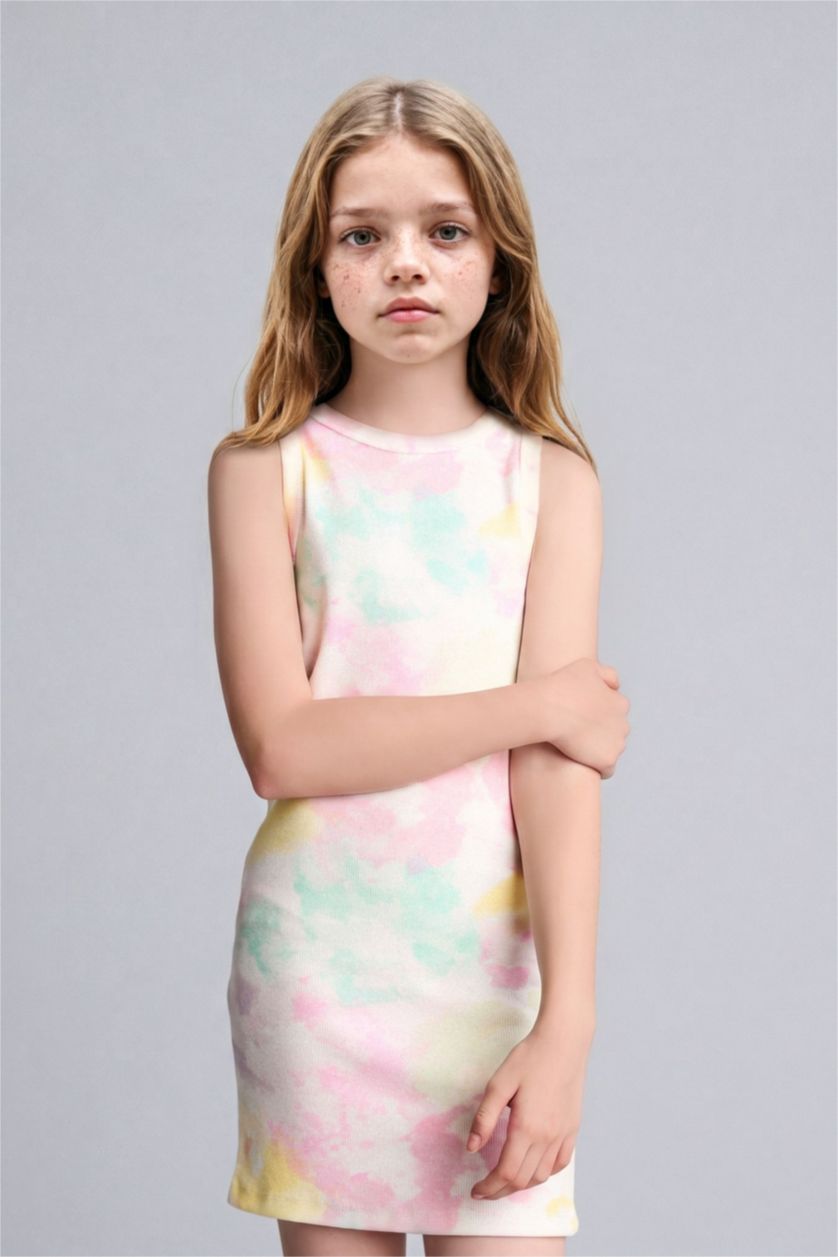 Girls & Teens Lilac Girl Regular Fit Sleeveless Knitted Dress