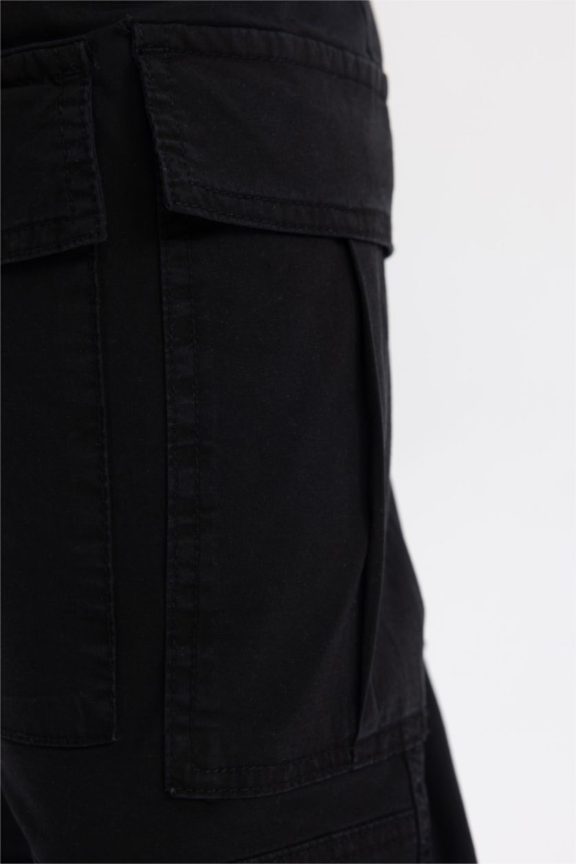 MAN Black Relax Fit Trousers
