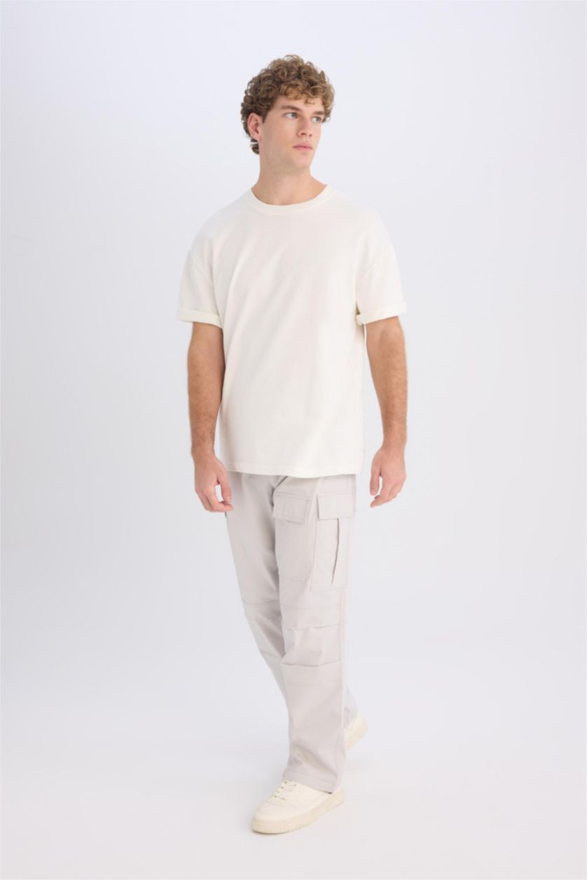 Ерлер Ашық сұр кең аяқ парашют тұрақты етек Шалбар