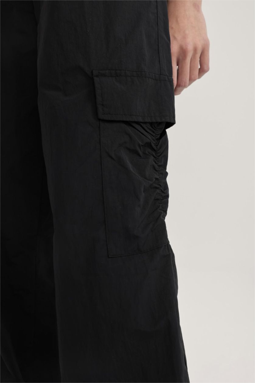 FEMME Noir High Waist Parachute Trousers