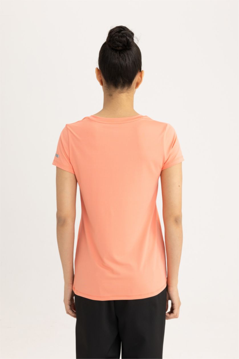 حريمي سيموني تيشيرت نص كم قصة عادية بياقة V