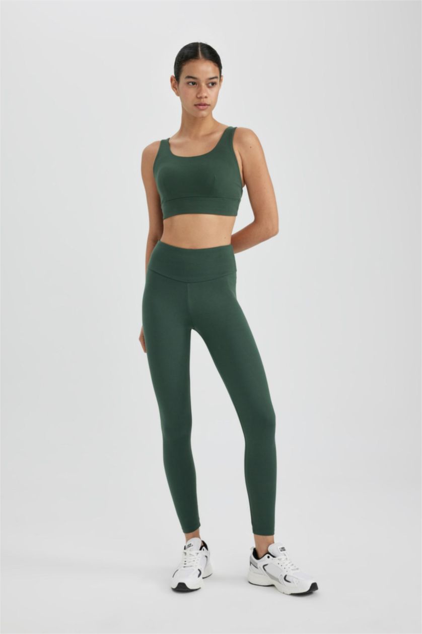 Woman Green Sport Leggings