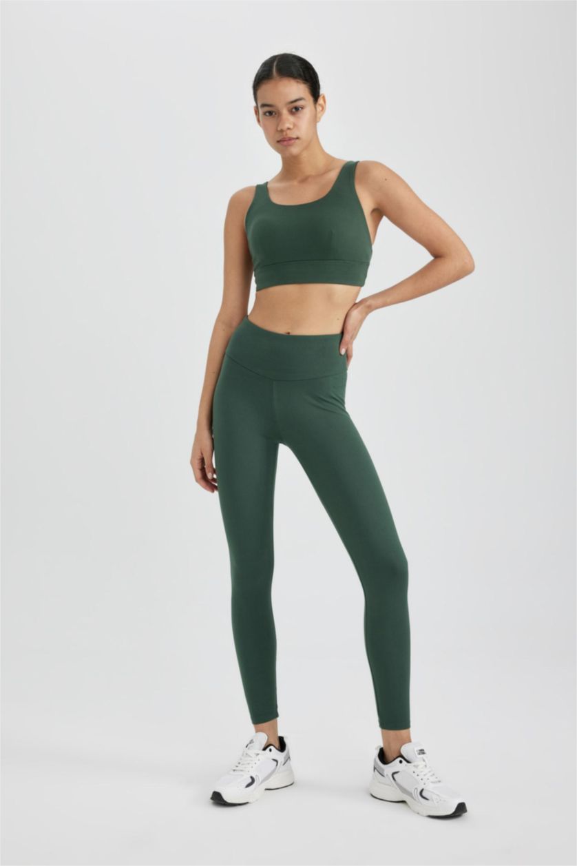 Woman Green Sport Leggings