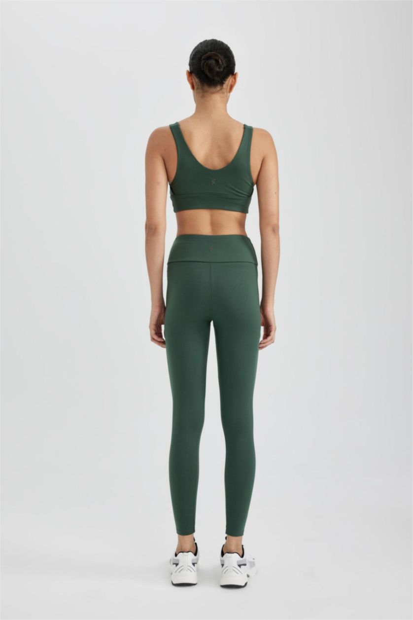 Woman Green Sport Leggings