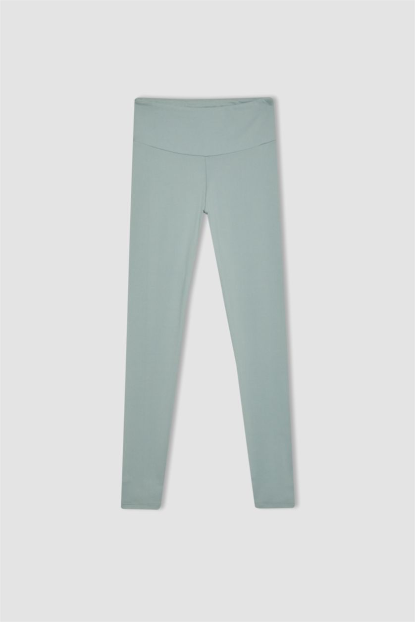 Women Green Sport Leggings