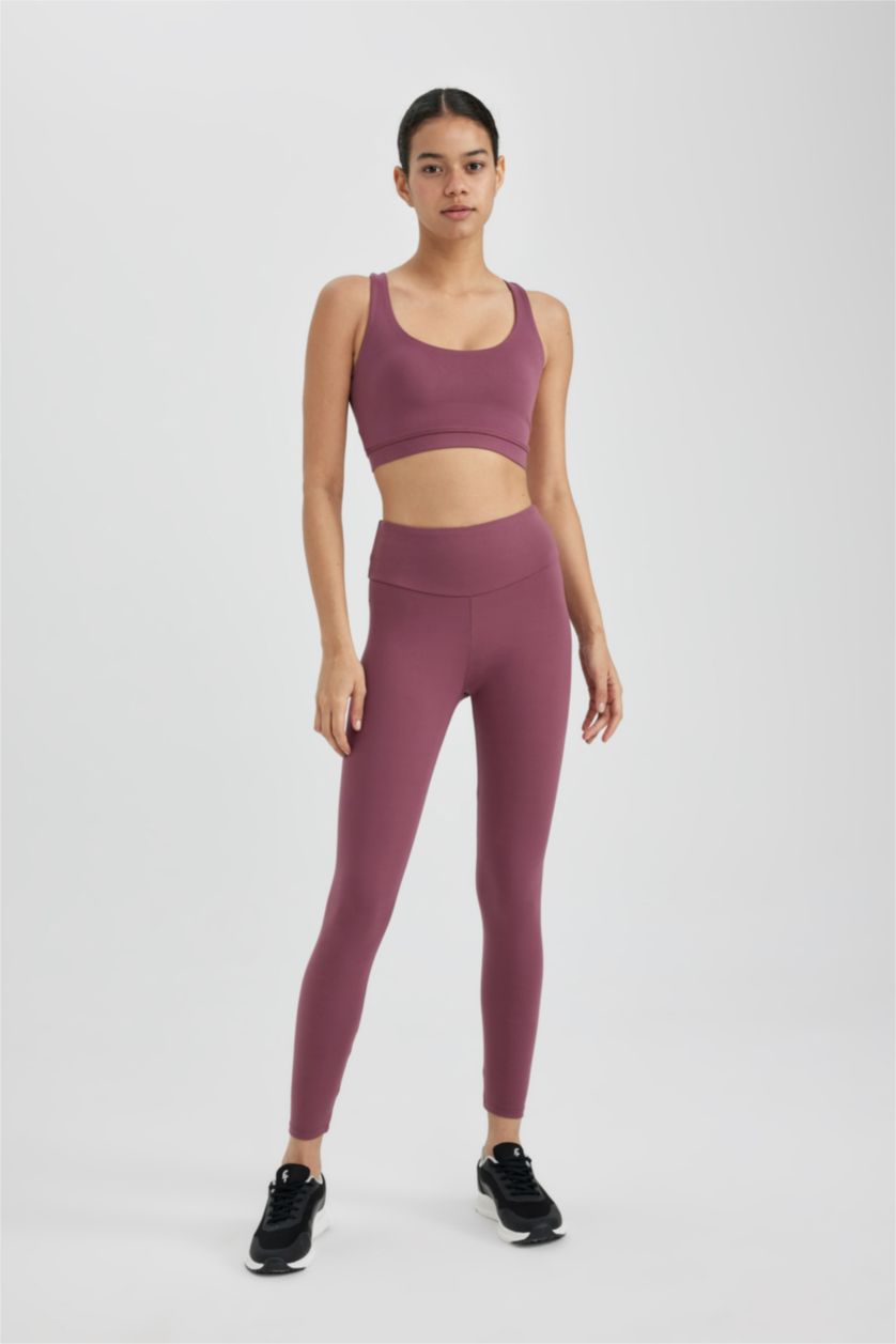 WOMAN Purple Waist Wrapping Premium Leggings