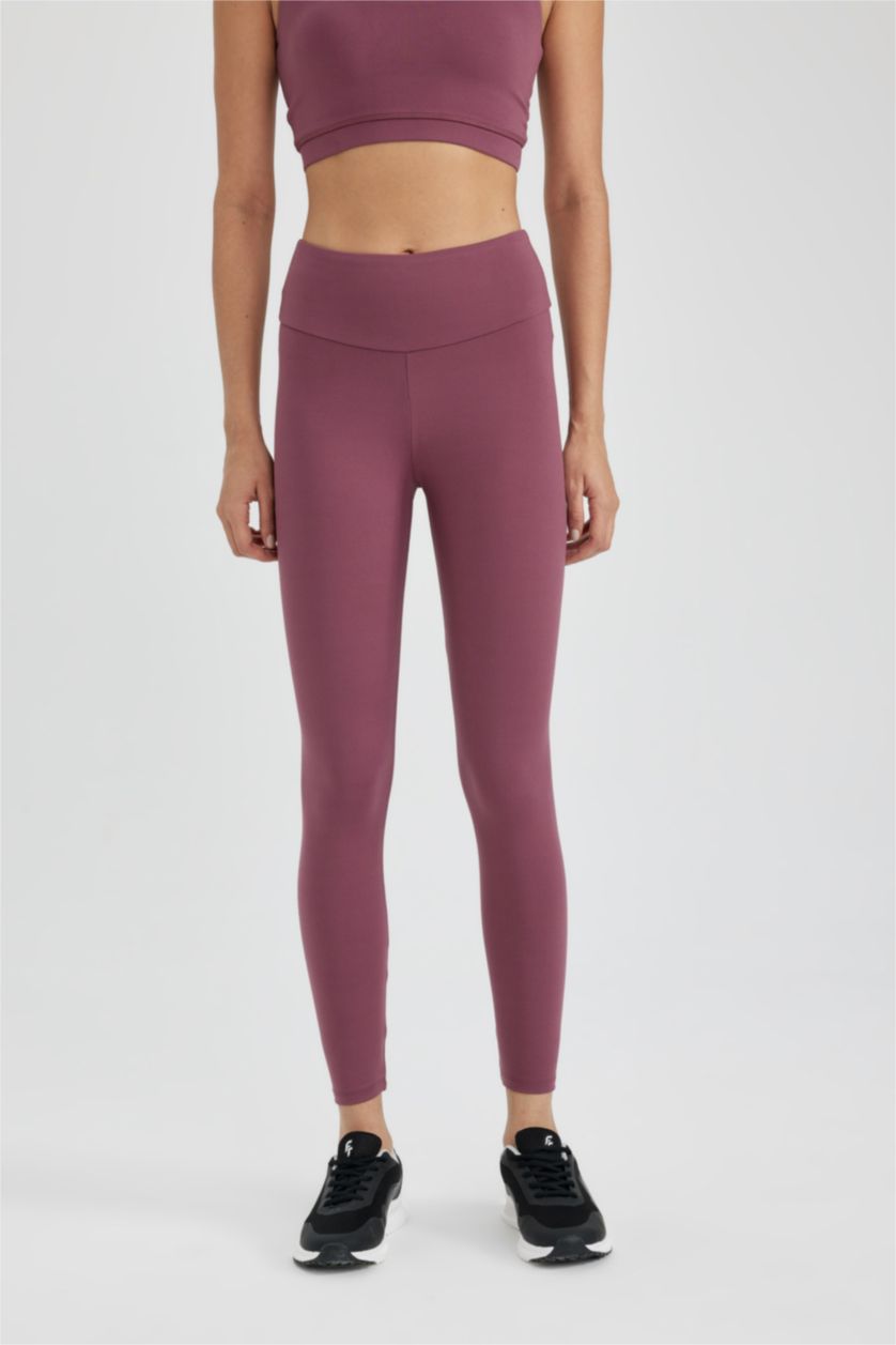 WOMAN Purple Waist Wrapping Premium Leggings