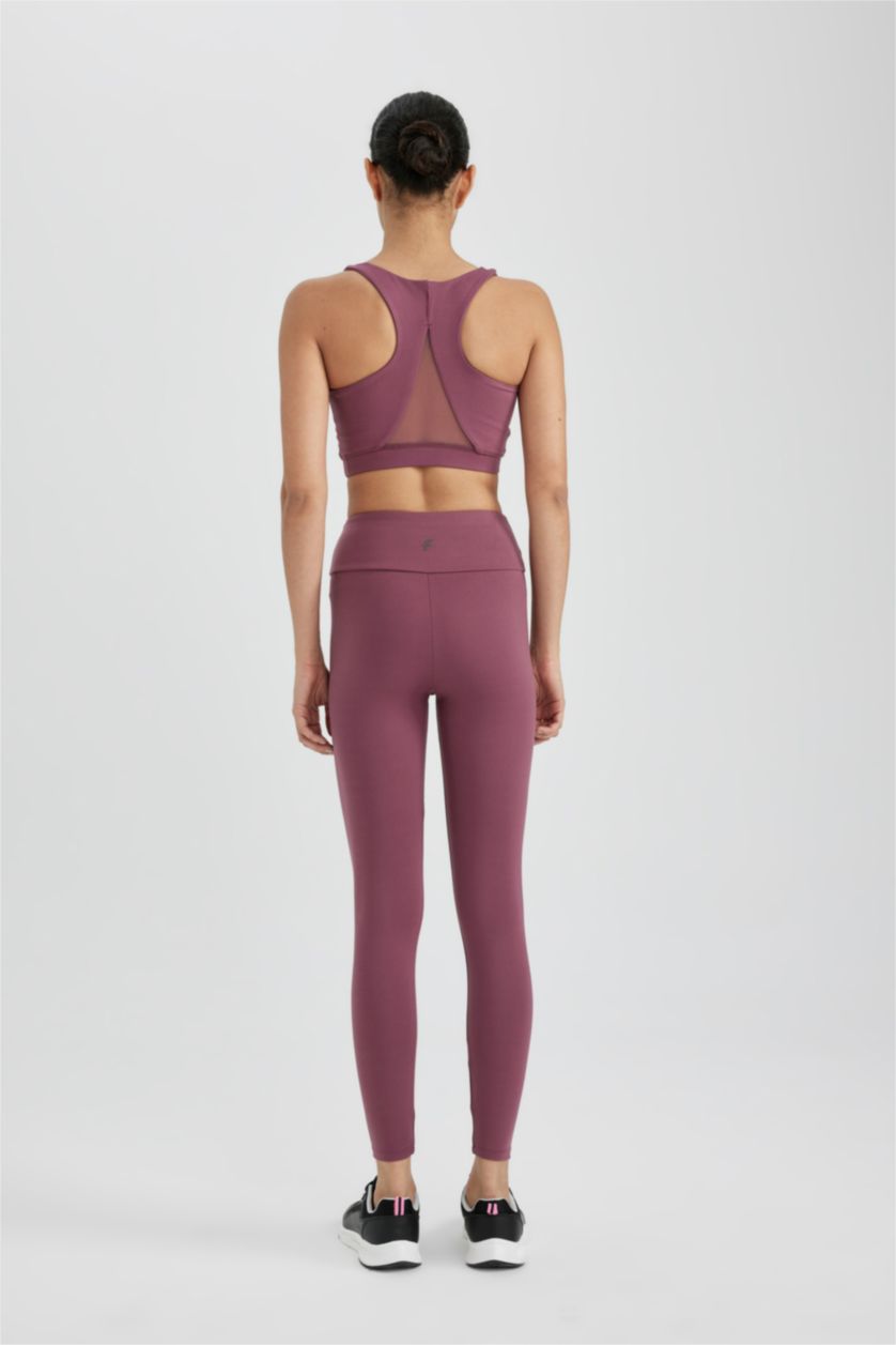 WOMAN Purple Waist Wrapping Premium Leggings