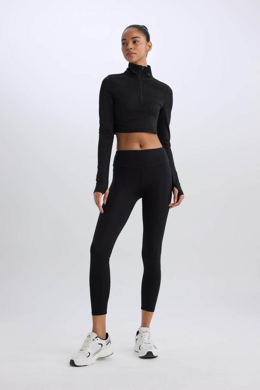 Women Black Sport Leggings