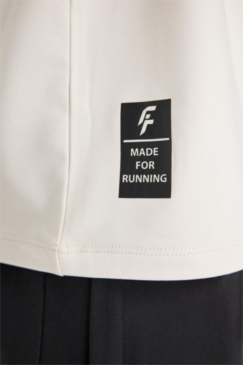 MAN Sand Standard Fit Crew Neck Short Sleeve T-Shirt