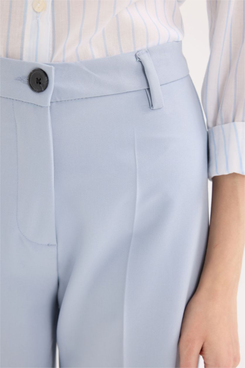 Әйелдерге Ашық Көк кең аяқ Шалбар