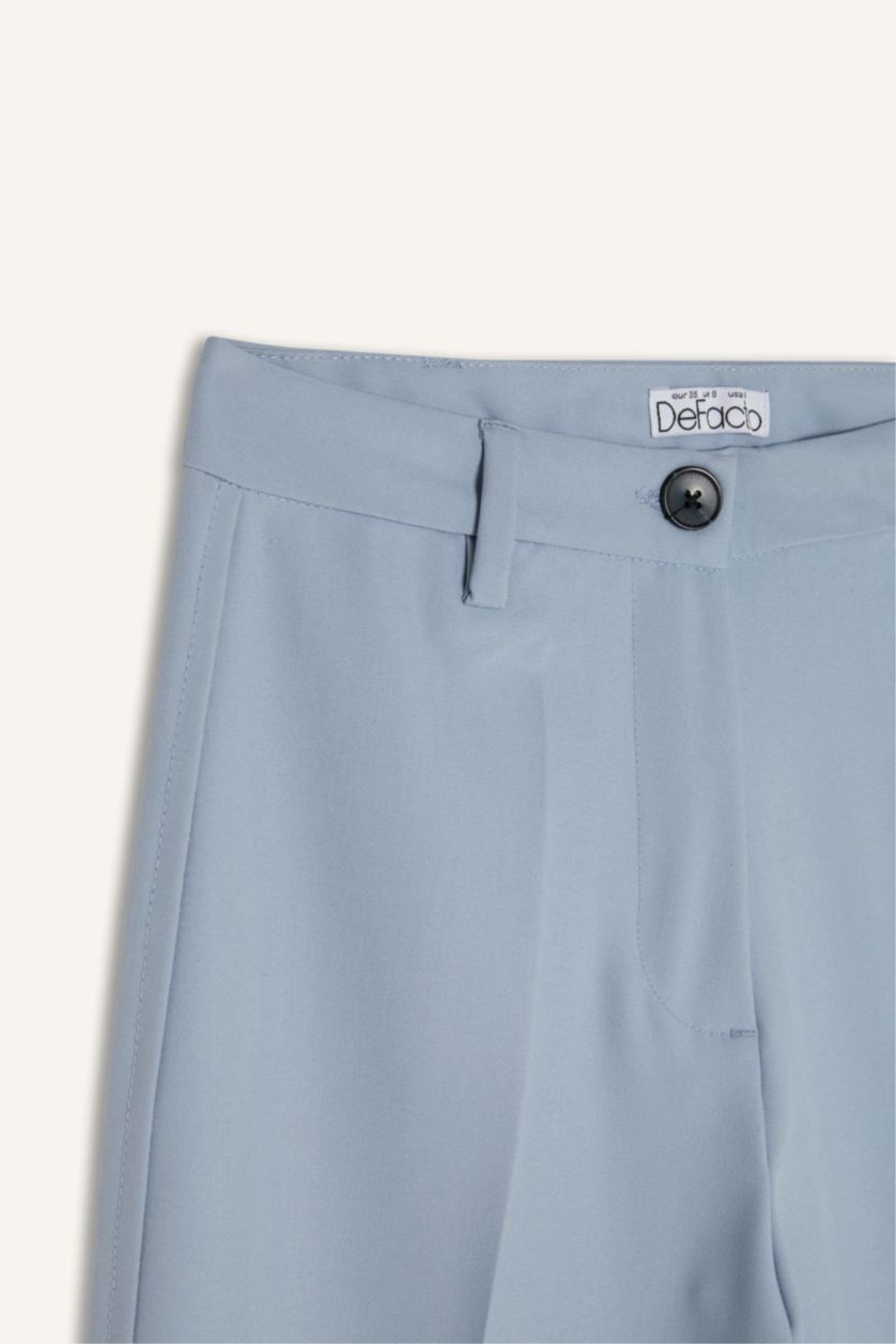 Әйелдерге Ашық Көк кең аяқ Шалбар