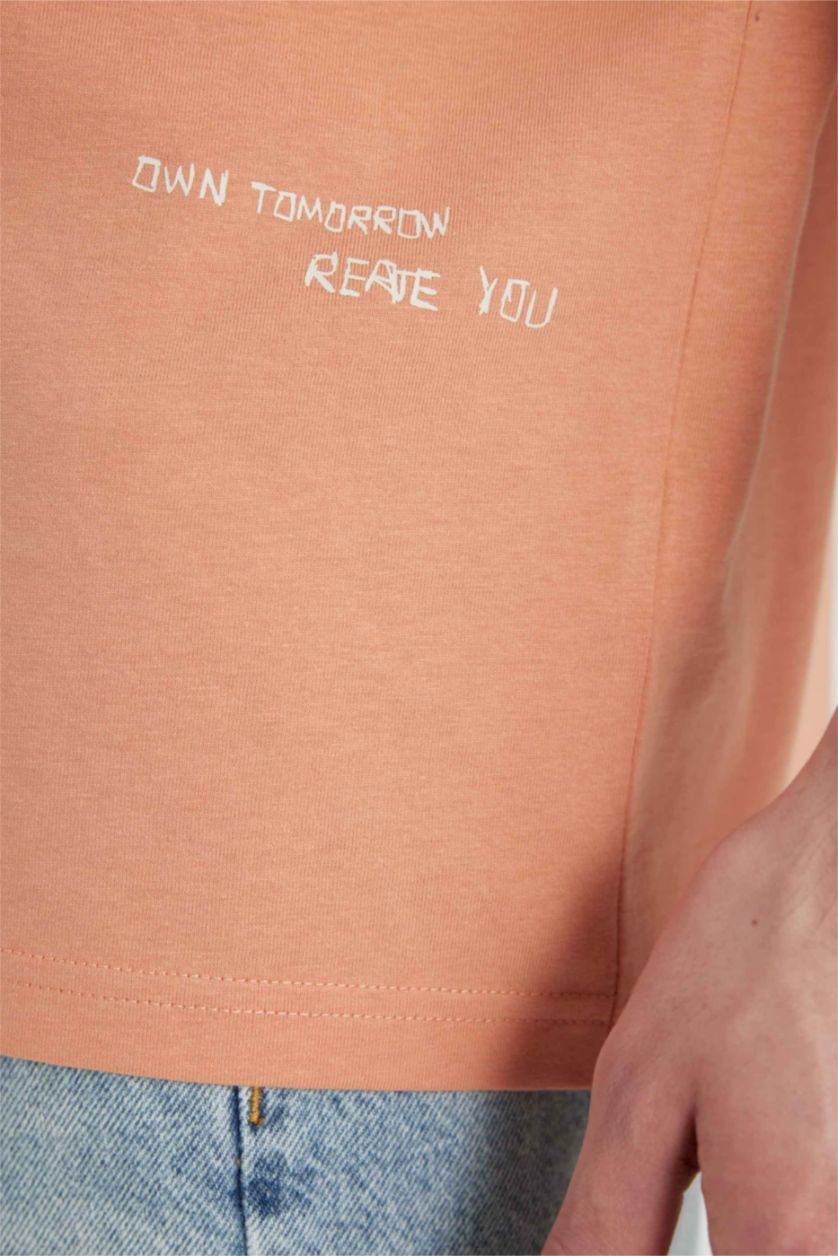 رجال سيموني تيشيرت مطبوع اوفر سايز بياخة مستديرة