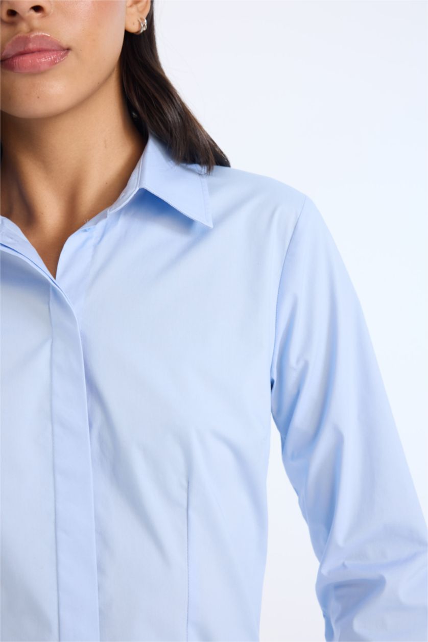 FEMME BLEU Clair Slim Fit Long Sleeve Shirt