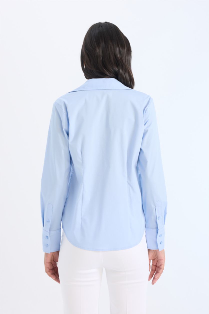 FEMME BLEU Clair Slim Fit Long Sleeve Shirt