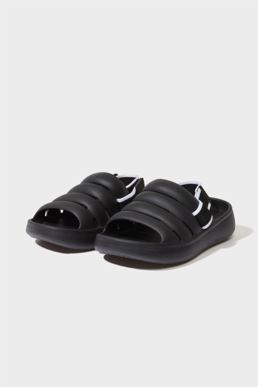 Kadın Siyah Kadın Yüksek Taban Eva Terlik