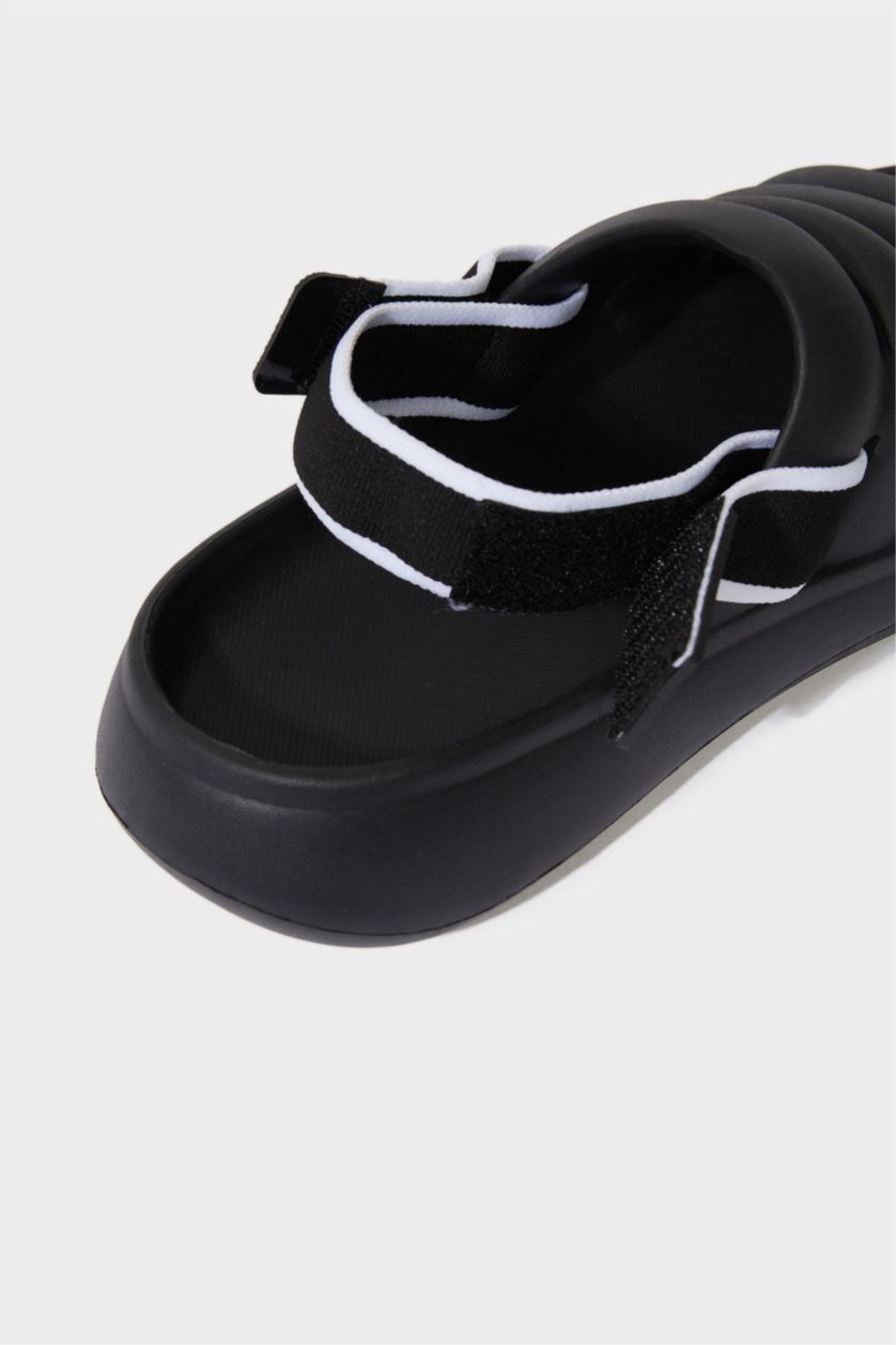 Kadın Siyah Kadın Yüksek Taban Eva Terlik