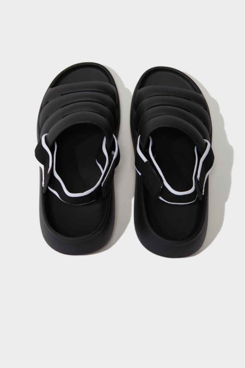 Kadın Siyah Kadın Yüksek Taban Eva Terlik