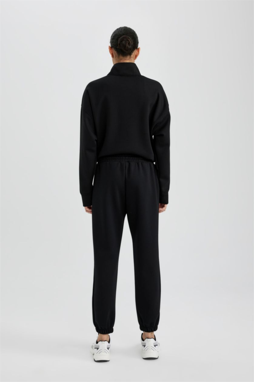 WOMAN Black DeFactoFit Standard Fit Jogger Sweatpants