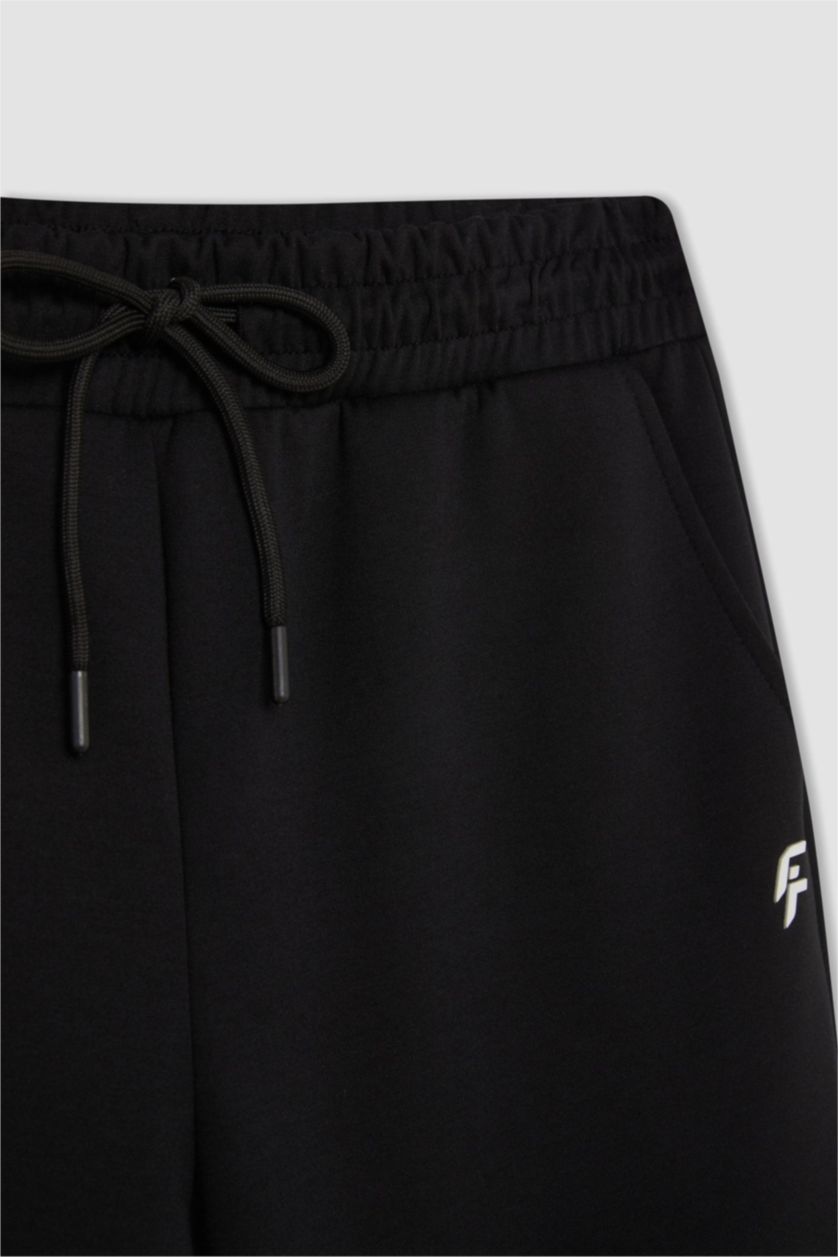 WOMAN Black DeFactoFit Standard Fit Jogger Sweatpants