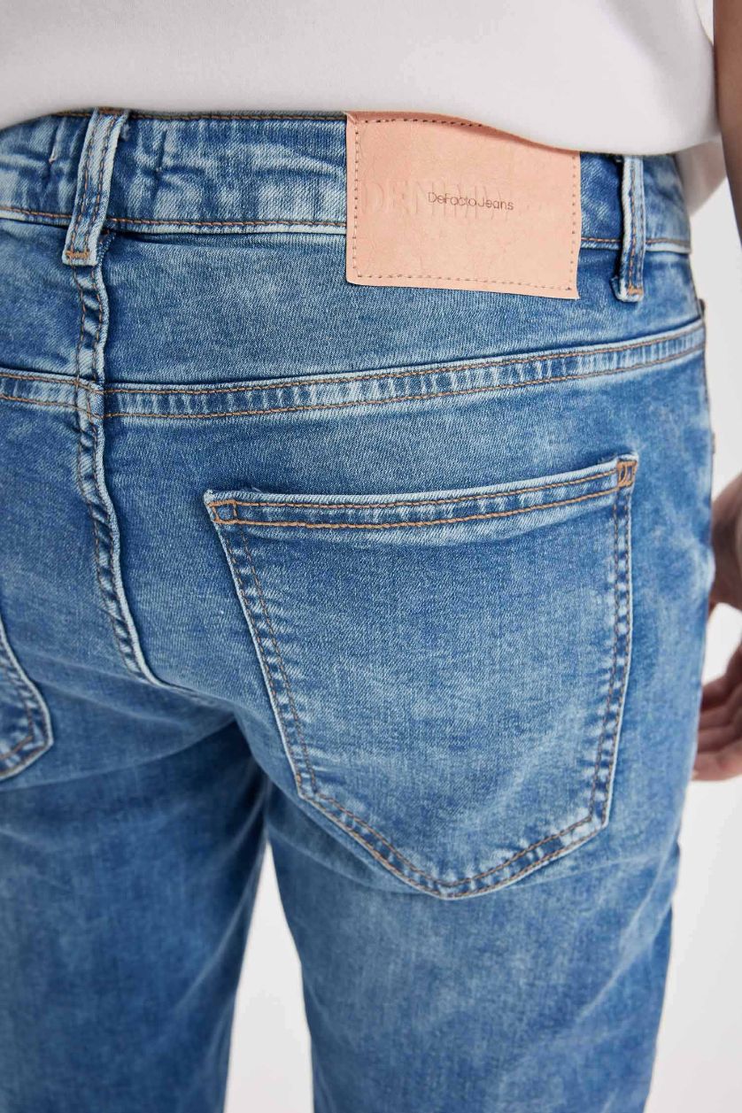 Man Blue Carlo Skinny Fit Normal Waist Jeans