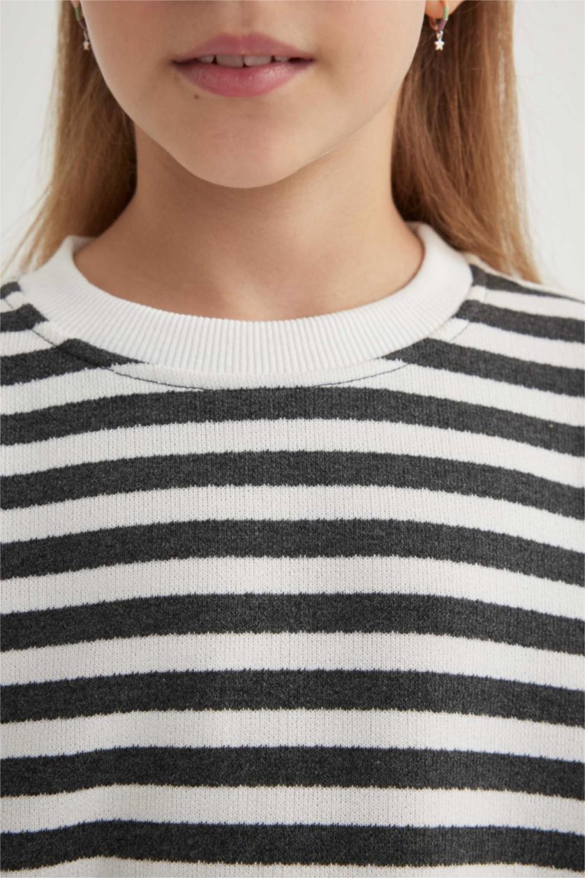 GIRLS & TEENS Anthracite قماش رقيق قصة مريحة