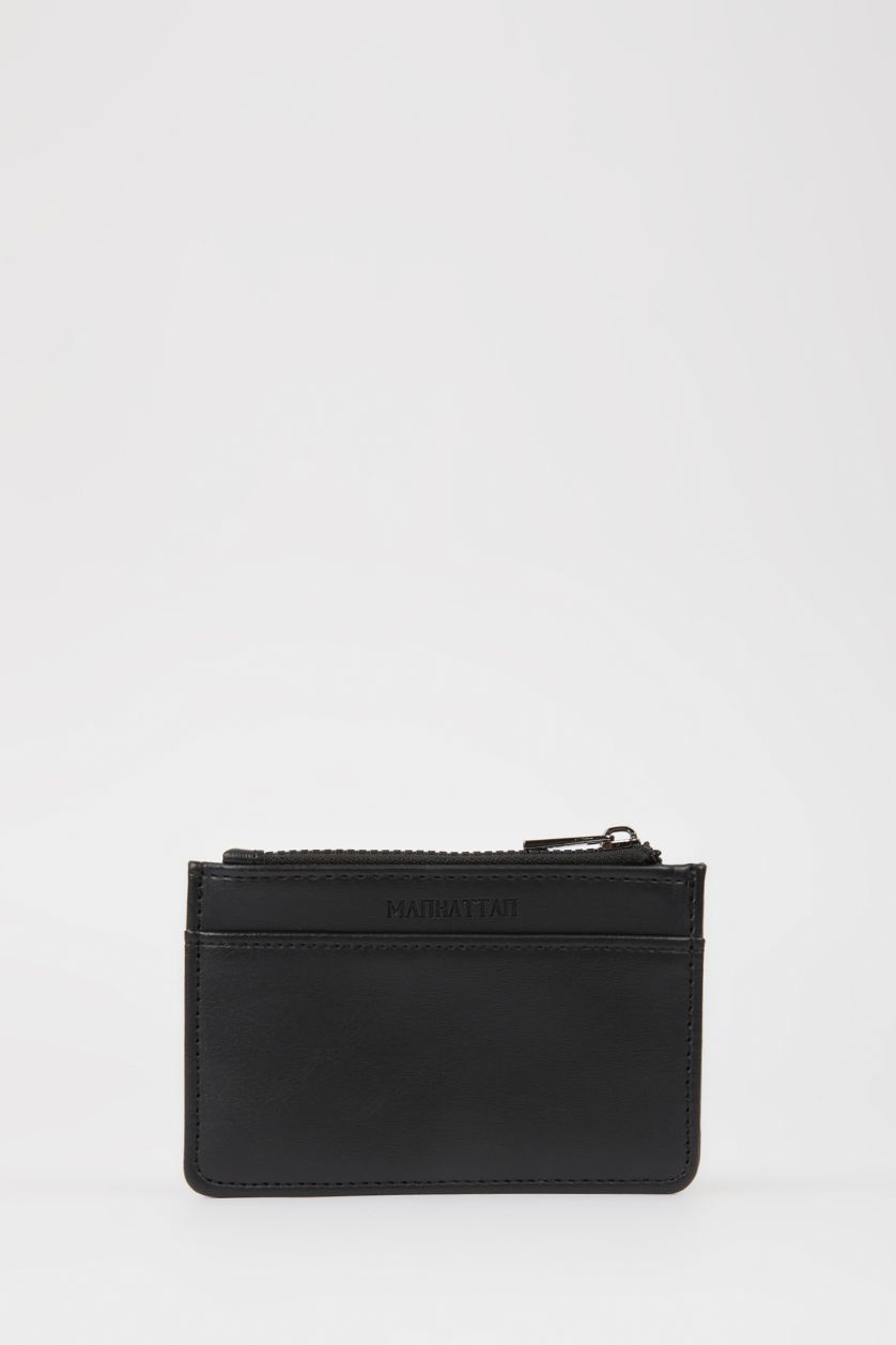 Erkek Siyah Erkek Suni Deri Kartlık