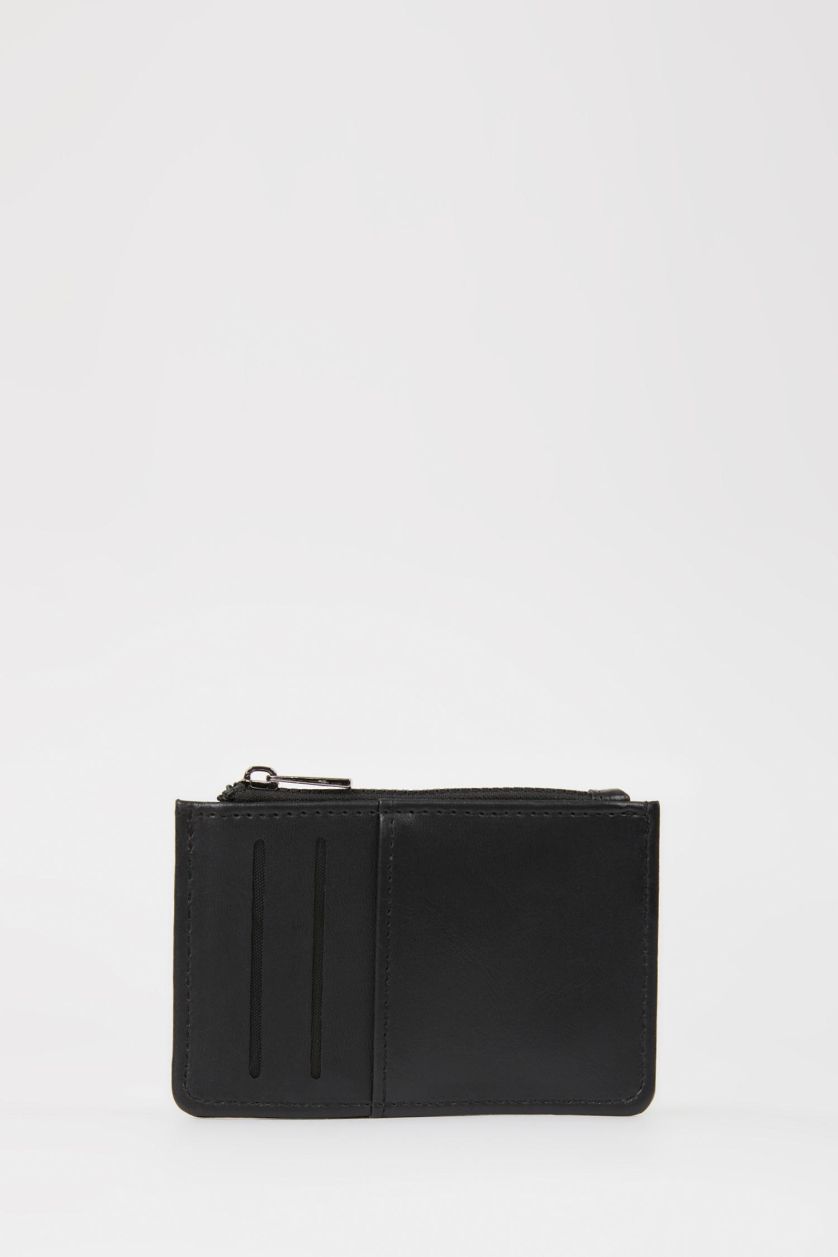 Erkek Siyah Erkek Suni Deri Kartlık