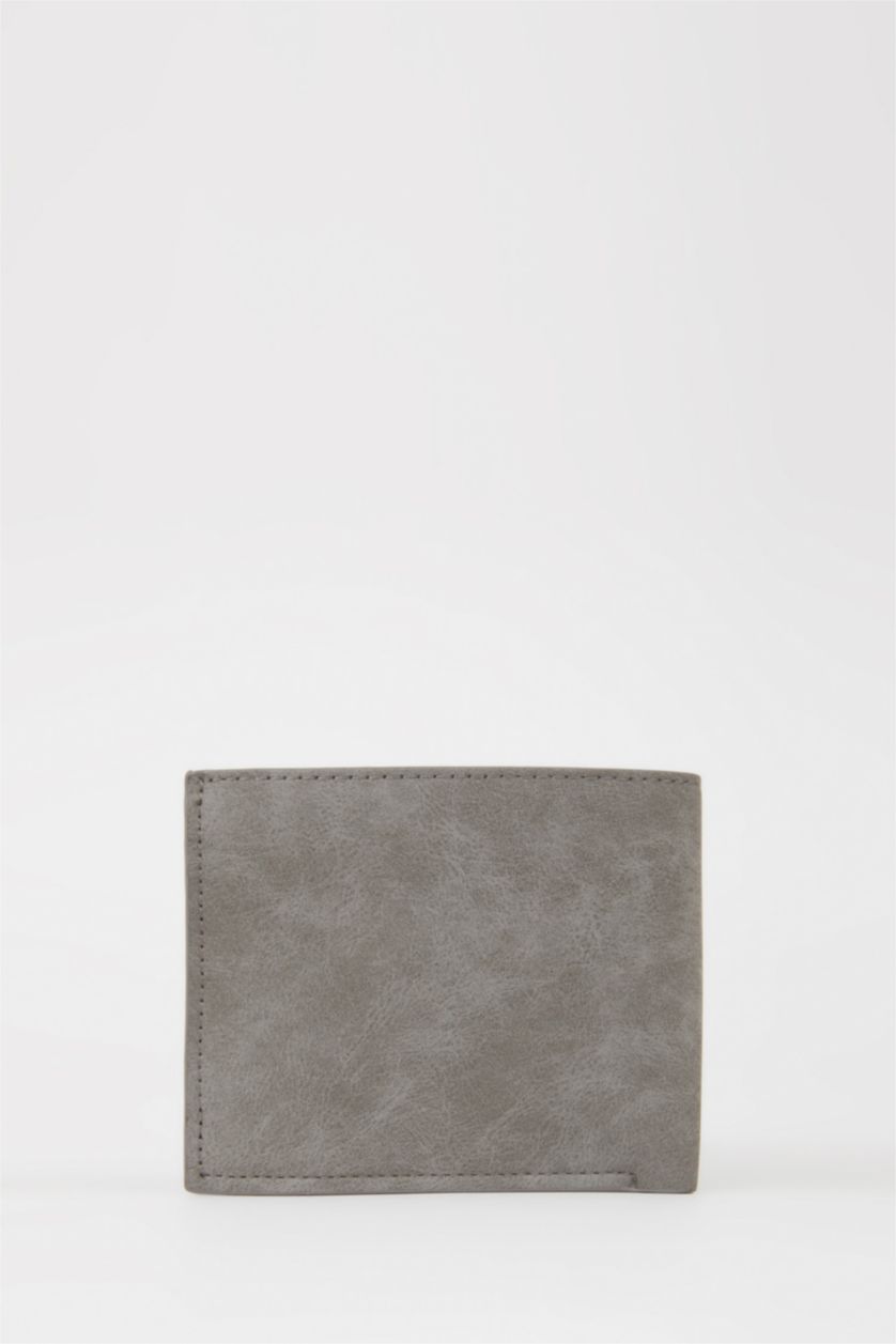 Erkek Gri Erkek Suni Deri Cüzdan