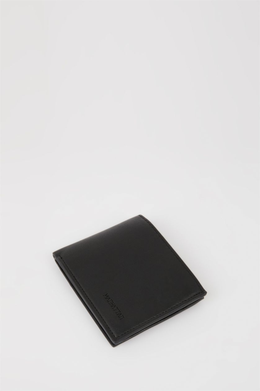 MAN Black Man Faux Leather Wallets