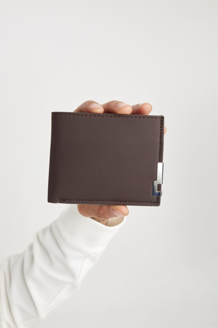 Erkek Kahve Erkek Suni Deri Cüzdan