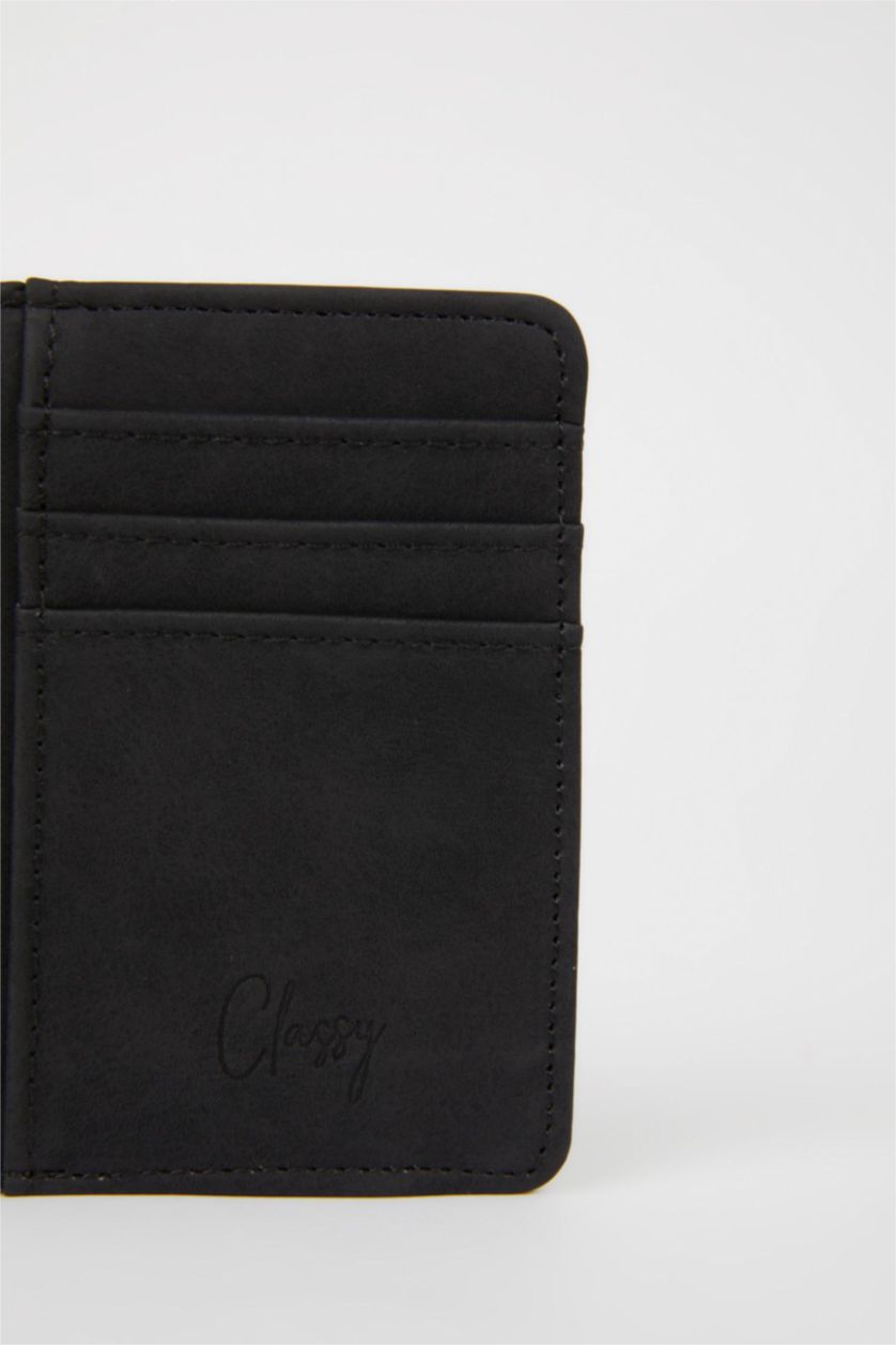 Erkek Siyah Erkek Suni Deri Kartlık