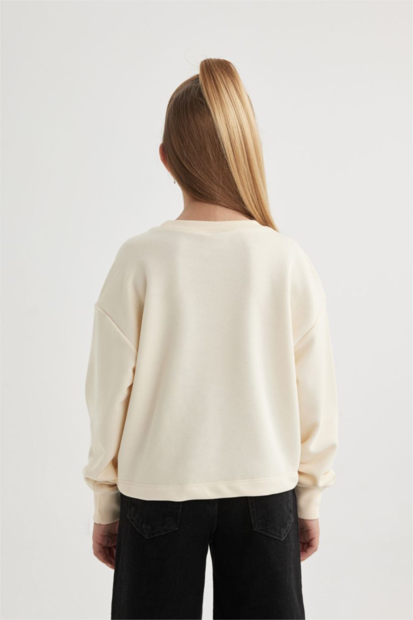 بنات بيج فاتح سويت شيرت بناتي قصة عادية  من ديزني ميكي ماوس