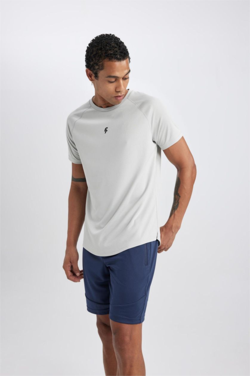 رجال كحلي شورت سليم فيت جيب مضغوط