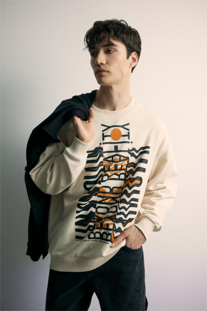 MAN Sand Oversize Fit Sweatshirt