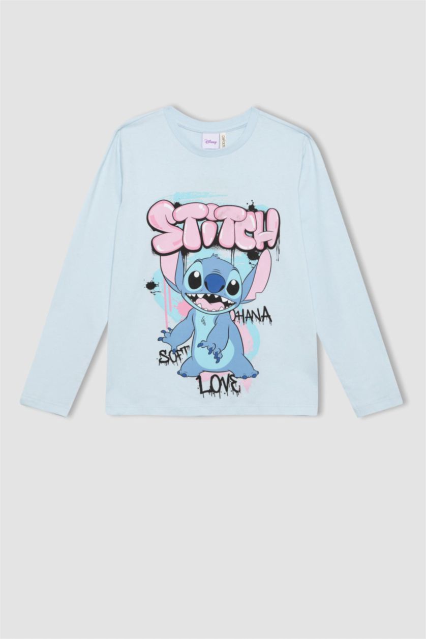 GIRLS & TEENS Light Blue Girl Disney Lilo & Stitch 2 Piece Pajama Set