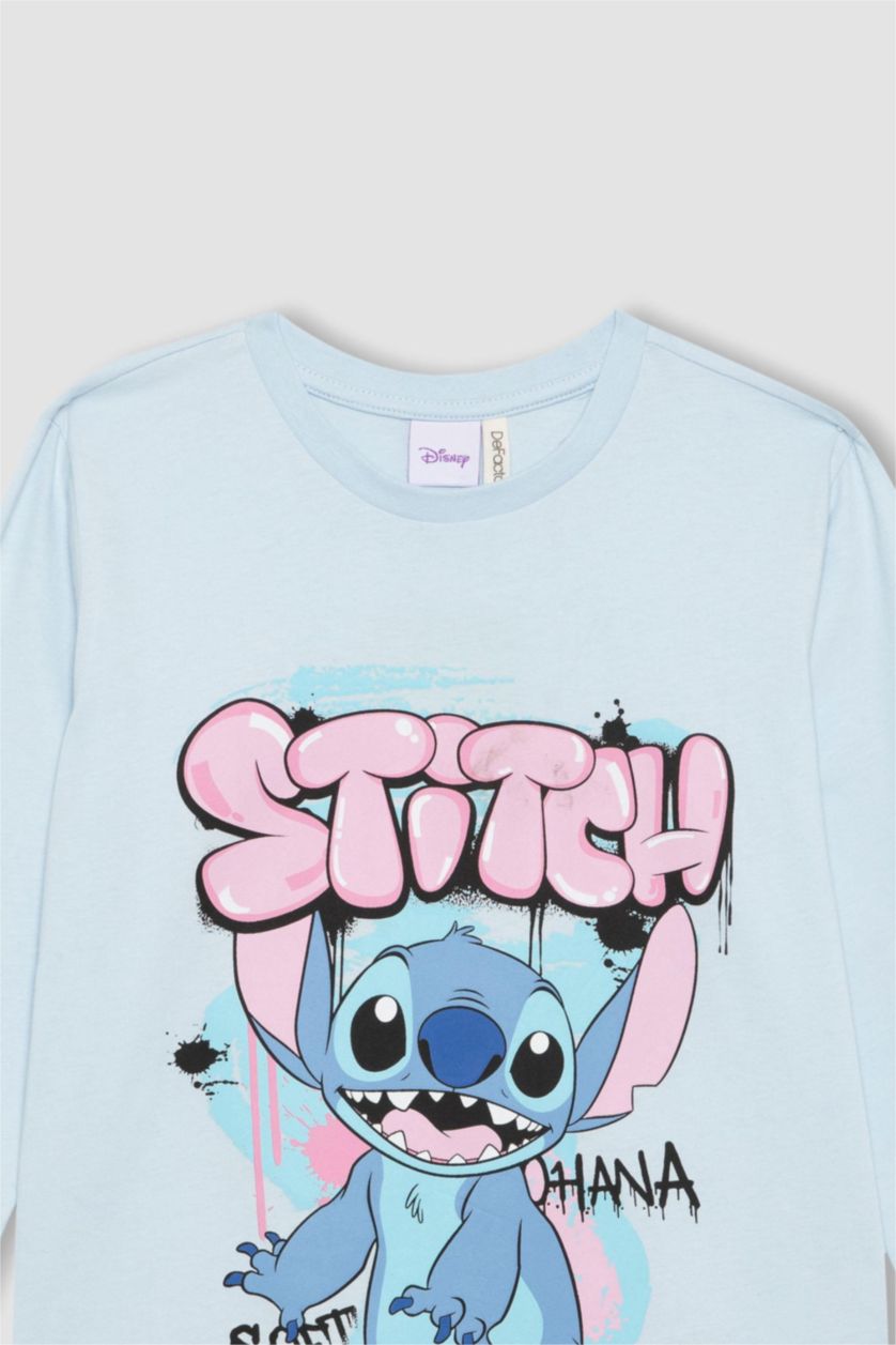 GIRLS & TEENS Light Blue Girl Disney Lilo & Stitch 2 Piece Pajama Set