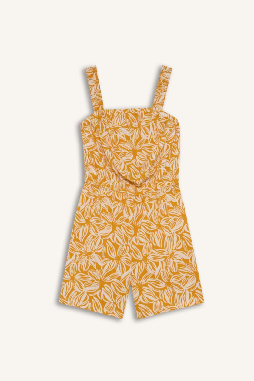 Kız Çocuk - Genç Kız Turuncu %100 Pamuk Tulum Kız Çocuk