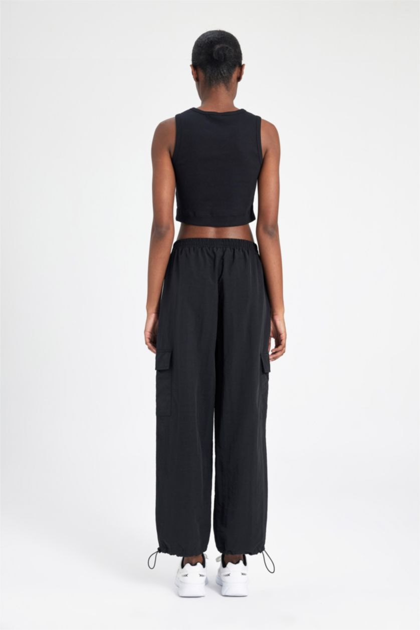 نساء أسود Regular Fit Trousers
