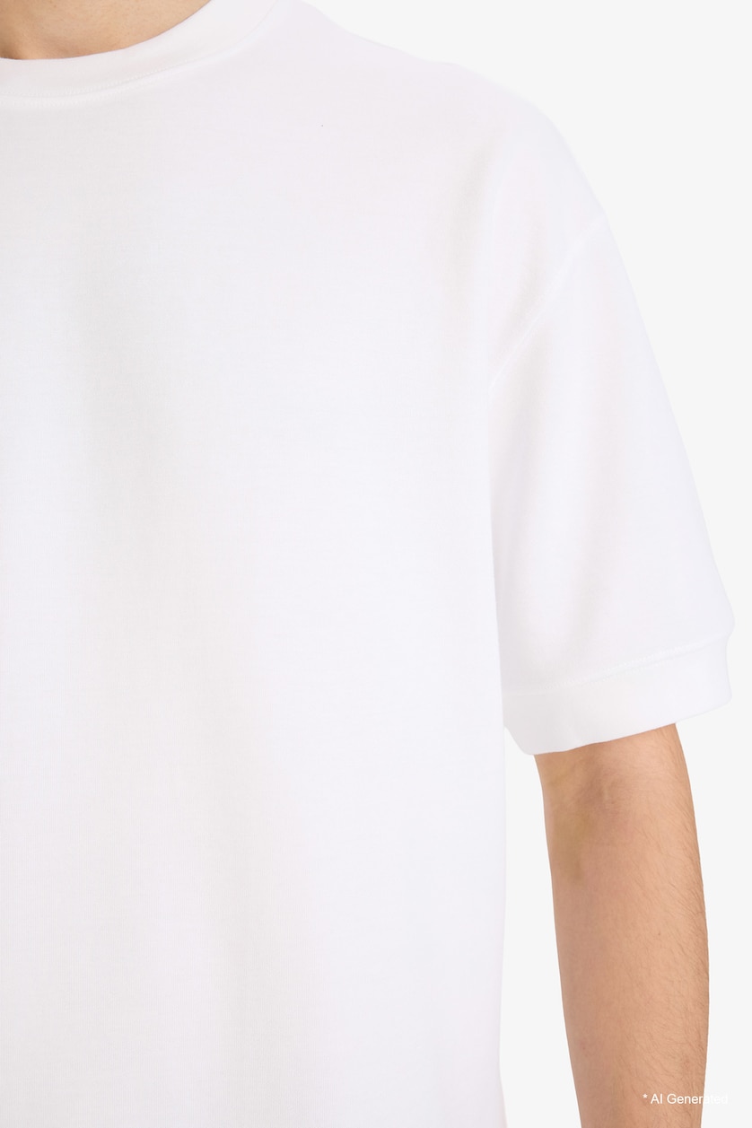 HOMME Blanc T-shirt à manches courtes