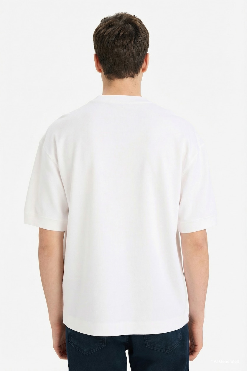 HOMME Blanc T-shirt à manches courtes