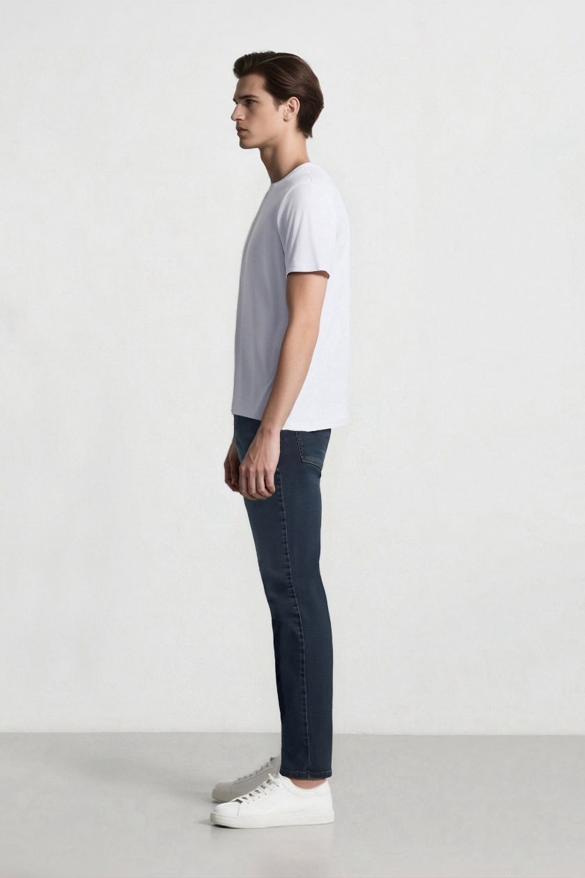 رجالي أزرق غامق بنطلون جينز بيدرو سليم فيت بخصر عادي