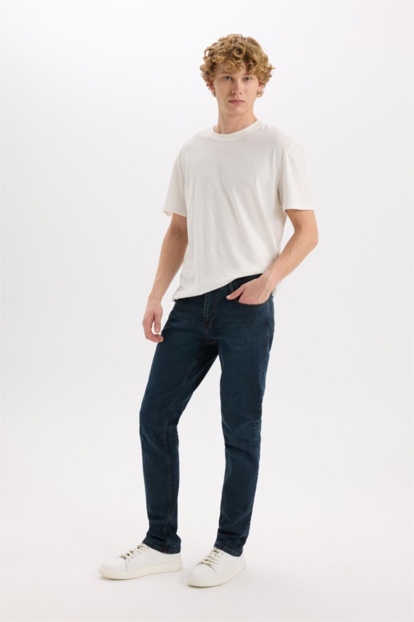 Man Dark Blue Pedro Slim Fit Normal Waist Skinny Leg Jeans