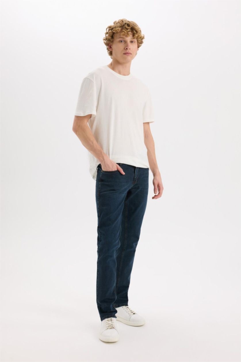 Man Dark Blue Pedro Slim Fit Normal Waist Skinny Leg Jeans